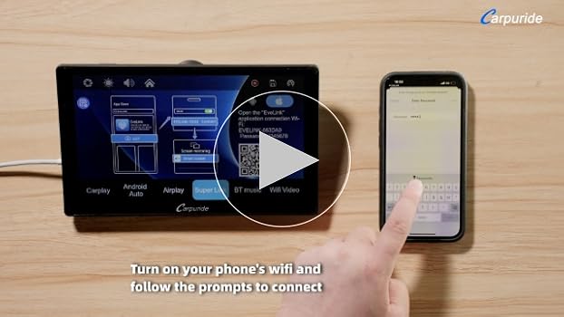 【かーぷれ】 Amazon.co.jp: ポータブル カープレイ カーステレオ CarPlay